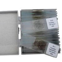 Microscope Prepared Slides 100pcs Mixed Science Survey Microscope Mineral Thin Section Slides Set