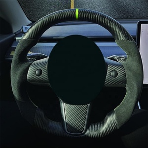 Pièces de course automobiles, housse de volant de voiture, volant en fibre de carbone, télécommande pour <span class=keywords><strong>Tesla</strong></span> <span class=keywords><strong>Model</strong></span> 3 - Product Image 6