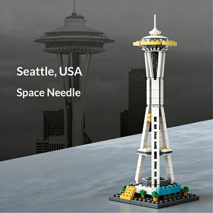 Ensemble de blocs de construction iconiques de la Space Needle de Seattle, jouet éducatif pour passionnés, en plastique ABS, échelle 1:1 - Product Image 1