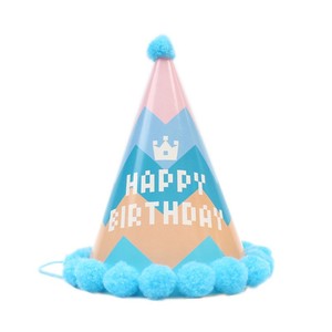 Vendita calda simpatico cartone animato torta decorazione festa di <span class=keywords><strong>compleanno</strong></span> dea rosa pelliccia palla cappello per coppie e bambini - Product Image 5