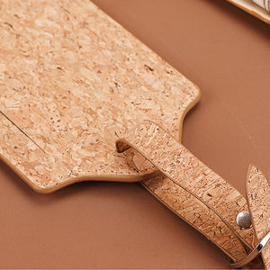 Eco Friendly Fashion Pu, Leather Luggage Tag Custom Logo Customizable Bulk Cork Luggage Tag/ - Product Image 4