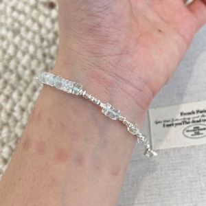 Bracelets et joncs Dylam Fashion Design en argent sterling 925 avec perles et pierres de topaze naturelle, bijoux - Product Image 3