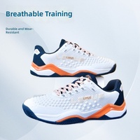 Chaussures de tennis et de badminton unisexes professionnelles, respirantes, avec doublure en mesh, résistantes à l'usure, pour l'entraînement et la course à pied