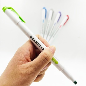 Marcador Fluorescente de Doble Punta, 5 Colores, Precio de Fábrica, Multiusos, para Notas y Libros - Product Image 4