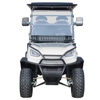 Voiturette de golf électrique à 4 roues, 4 places, châssis en acier haute résistance, 30-50 km/h, autonomie de 70-90 km, chariot de golf 48V