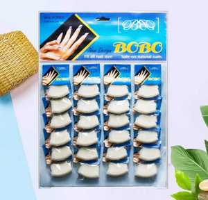 Gnail Africa – Nouveaux faux ongles longs carrés courbés pour salon, 24 sachets avec nuancier suspendu - Product Image 4