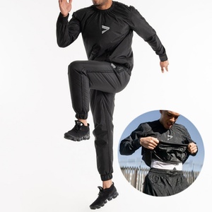 Vêtements de sport personnalisés grande taille pour hommes, tenues de gym, combinaisons de sudation pour sauna - Product Image 1