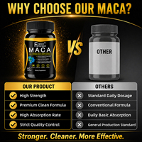 Fabricante de Suplementos Nutracéuticos de Maca, Pastillas para Agrandar el Pene, Apoyo Energético, 60 Cápsulas de Maca para la Vitalidad Masculina
