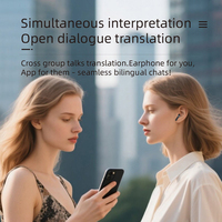 Écouteurs Traducteurs IA : Traduction et Enregistrement Instantanés, Voix Intelligente en Temps Réel, 144 Langues, Casque avec Application Compagnon