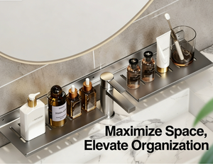 Étagère de rangement murale en acier au carbone sur mesure pour <span class=keywords><strong>lavabo</strong></span> et douche, avec drainage et support de séchage pour salle de bain - Product Image 2