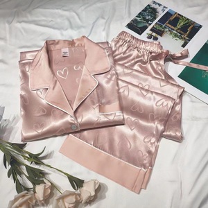IStapromo Gifts Newest Popular <b>Satin</b> Pajamas Set Home Wear Colorful <b>Pyjamas</b> Women Sleepwear - Product Image 3