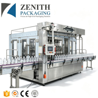 Machine de remplissage automatique d'eau en bouteille de qualité export Zenith / Certifiée CE/ISO / Contrôle de niveau de liquide haute précision 1 mm