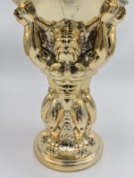 Trophée personnalisé SE7ART en résine de 12 pouces pour la musculation canine, plaqué or et argent, imprimé UV, style Ligue Mondiale, figurine de haute qualité