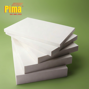 Plaque de mousse PVC blanche imperméable de 18 mm d'épaisseur, 1220x2440 mm, haute densité 0,55 g/cm³, pour meubles de cuisine - Product Image 1