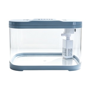 Aquarium pour poissons rouges en plastique haute transparence, taille extra-large, résistant aux chocs et à l'abrasion, idéal pour la maison et le salon - Product Image 1