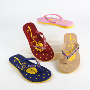 Mode bas prix pied imprime marque de dames chaussures confortables femmes été pantoufles tongs pantoufle - Product Image 5