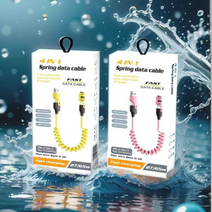 65W 4 Trong 1 Có Thể Thu Vào <span class=keywords><strong>USB</strong></span> C Sạc Mở Rộng Pd Nhanh Phí Cáp Cho Iphone Carplay Carlife Điện Thoại Máy Tính Bảng Máy Tính Xách Tay - Product Image 4