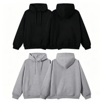 Ensembles de vêtements de sport en tricot pour hommes en deux pièces pour le printemps et l'automne avec un design à capuche pour les activités de fitness