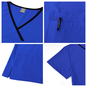 ชุดยูนิฟอร์มแพทย์แบบคอวีสั่งทำพิเศษสำหรับทุกเพศ พร้อมชุดพยาบาลและแพท<span class=keywords><strong>ย</strong></span>์พิมพ์ลา<span class=keywords><strong>ย</strong></span> และชุด<span class=keywords><strong>ย</strong></span>ูนิฟอร์มบุคลา<span class=keywords><strong>ก</strong></span>รทาง<span class=keywords><strong>ก</strong></span>ารแพทย์ - Product Image 4