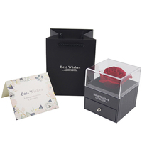 Idées cadeaux pour la fête des mères Boîte de roses en mousse de fleurs artificielles 2024