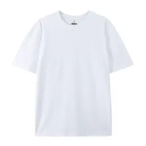 100% Cotton 220 GSM T-shirt Manufacturers For Customs Clothes White T Shirt Tshirt Wholesale