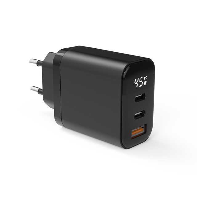 Original 45w Gan Fast Charge Adapter Type C EU US Plug PD45w 2C1A QC3.0 18W Usb Type C Fast Wall Charger Adapter
