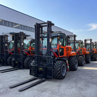 Chariot élévateur diesel 5 tonnes 6 tonnes 7 tonnes 4x4, moteur puissant, hauteur maximale 4m-7m, chariot élévateur tout-terrain robuste pour travaux agricoles