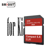 SMIOST Android GPS Auto pour Micro Navigation CID carte mémoire SD pour Kia 5.X 32GB 2025 Europe Rio Optima