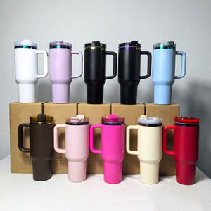 BPA-Free Outdoor Travel 30oz <b>40oz</b> Insulated Cup Vacuum Flask Stainless Steel <b>Tumbler</b> <b>with</b> <b>Handle</b> Straw Lid - Product Image 1