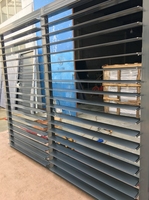 Volets de ventilation horizontaux modernes en alliage d'aluminium à manivelle pour groupes électrogènes