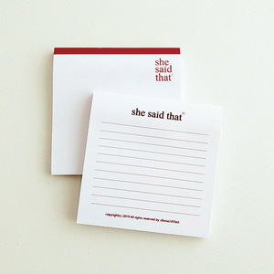 Kore Tarzı İngilizce Yazılı Kırmızı Kenarlı Kendinden Yapışkanlı Notlar Yaratıcı Taşınabilir Patlamalar - Product Image 2