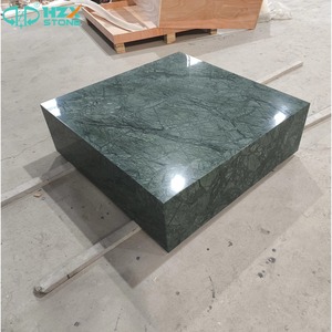 Tavolino da Caffè HZX in Pietra Naturale di Lusso Personalizzato, Marmo Verde Shangri-La per Decorazione Soggiorno - Product Image 4