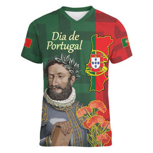 Camiseta Personalizada de Fútbol de Portugal 2026, Diseño de Bandera de Portugal, Cuello en V, para Hombre, Talla Grande - Product Image 3