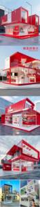 Casa contenedor móvil de dos pisos para calle comercial, tienda de ropa, cafetería y tienda minorista de equipos electrónicos - Product Image 4