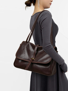 Nuevas Bolsas de Mensajero de Alta Calidad para Mujer, Bolsos de Mano de Cuero Genuino, Bolsos Cruzados, Bolsos de Hombro para Mujer, Bolsos Tote con Asa Superior - Product Image 3