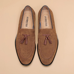 Cuir véritable Mocassin souple pour hommes Mocassins de conduite Chaussures bateau en cuir suédé Fancy Frosted Business Usine De Chaussure - Product Image 2