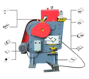 Multifuncional 220/380/400/415V universal cizalla punzonadora y máquina integrada y cizalla punzonadora