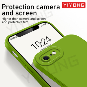 เคสโทรศัพท์ซิลิโคนเหลวกันกระแทกสำหรับ <span class=keywords><strong>iPhone</strong></span> SE <span class=keywords><strong>2022</strong></span> <span class=keywords><strong>SE3</strong></span> 8 7 6 Plus มีกล้องคู่ปกป้อง SE2 - Product Image 3