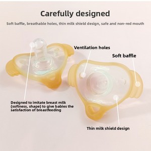 Sucette apaisante pour bébé, extra douce, adaptée aux nouveau-nés et aux bébés de 0 à 3 mois, conçue pour prévenir les <span class=keywords><strong>gaz</strong></span> et les poussées dentaires - Product Image 2