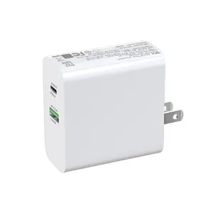 Adaptateur de chargeur Usb 2in1 avec câble Usb de type C pour Samsung S8 S9 S10 9v 1.67a Chargeur Usb à charge rapide adaptatif