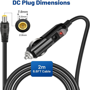 Cable de Carga para Coche de 12V CC 8mm 15A, Cable para Encendedor de Cigarrillos DC7909 7.9x5.5mm, Compatible con <span class=keywords><strong>Bluetti</strong></span> <span class=keywords><strong>EB3A</strong></span>/EB70 y Más. - Product Image 4