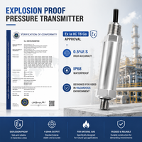 Sensor de Presión de Gas Natural NOVA a Prueba de Explosiones 4-20mA