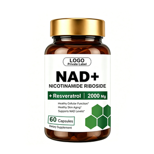 Cápsulas de NAD+ de Marca Privada con Resveratrol y Nicotinamida Ribósido, Suplemento Diario para Adultos - Product Image 1
