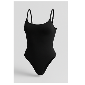 Ladies Seamless <b>Bodysuit</b> Shapewear Tummy <b>Control</b> Adjustable Straps Brief-Cut Bottom Slimming Firm <b>Control</b> Body Suit Shaper - Product Image 2