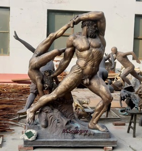 Estatua de bronce de Casting occidental para hombre, <span class=keywords><strong>escultura</strong></span> de <span class=keywords><strong>Hercules</strong></span> - Product Image 2
