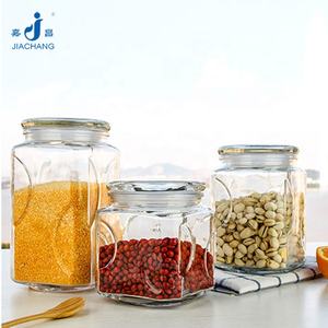 Frascos de Vidrio Cuadrados Grandes de 2400 ml <span class=keywords><strong>para</strong></span> Encurtidos con Tapa Hermética - Product Image 1