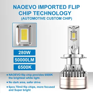 Bombillo LED H4 Vehicle H1 Faro H3 Focos 9006 Luz Led H4 Luces 360 Canbus H4 Automotive Carro H7 LED Headlight Bulb H11 Led 9005