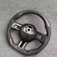 Volante de Fibra de Carbono Real de Alta Calidad para Ford Mustang GT 2015-2023 S550 Shelby GT500, Volante de Coche con LED