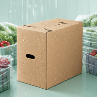 Boîtes d'expédition pour fleurs en carton ondulé imprégné de cire personnalisées, étanches, pour l'exportation, empilables