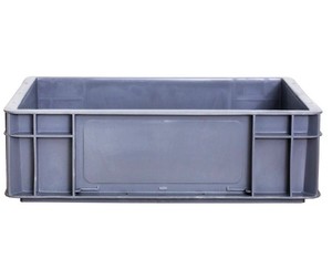 Caja <span class=keywords><strong>de</strong></span> almacenamiento <span class=keywords><strong>de</strong></span> logística <span class=keywords><strong>de</strong></span> plástico sólido UE 400*300*120mm duradera y reciclable con función <span class=keywords><strong>de</strong></span> caja <span class=keywords><strong>de</strong></span> rotación estilo apilable - Product Image 1